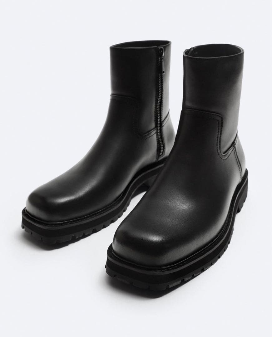 ZARA LEATHER BOOTS x STUDIO NICHOLSON - メルカリ