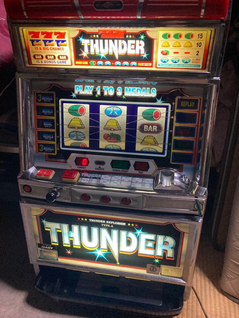 ⭐️鬼れもん様　4号機　初代　サンダーv パチスロ　実機　スロット パチンコ・スロット・パチスロゲーム｜パチンコ・スロット・パチスロ