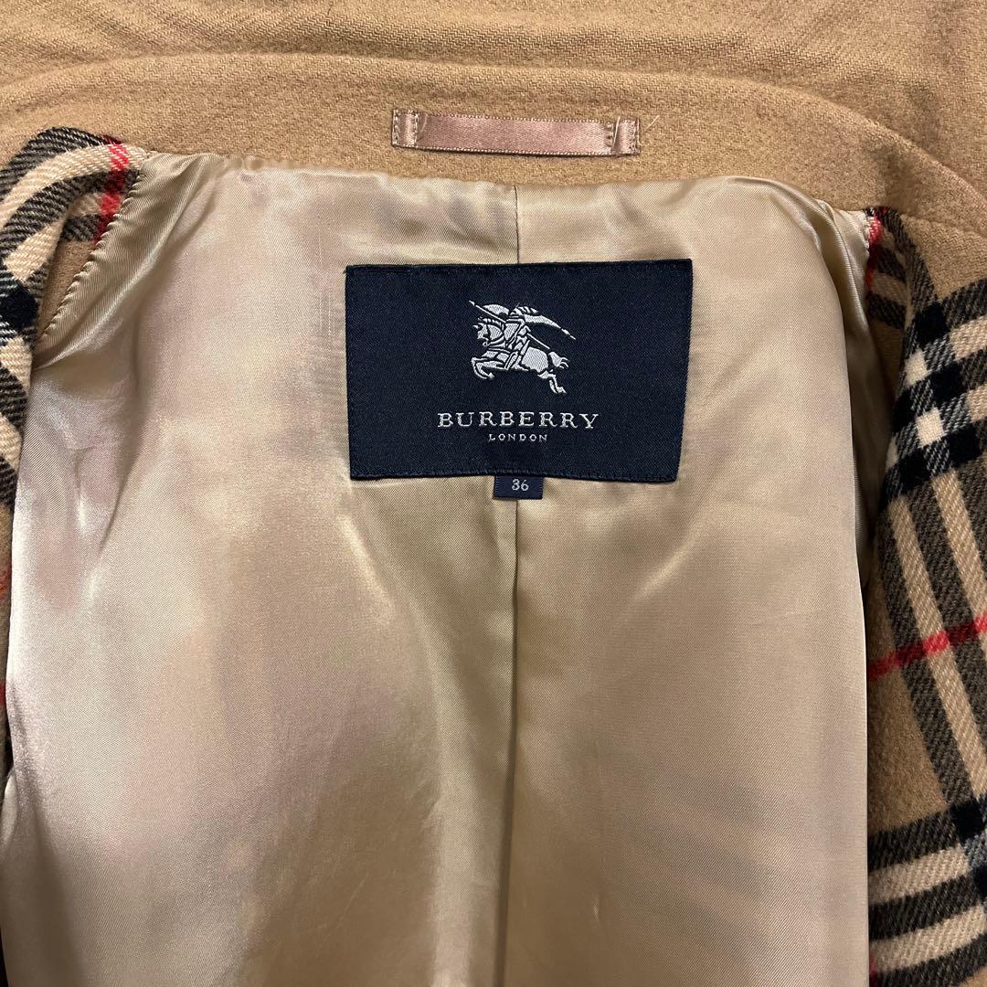 BURBERRY ウールコート 36 キャメル カシミヤ