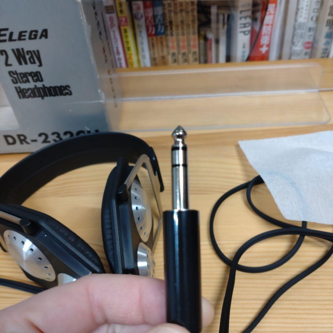 エレガ elega dr 232ch ステレオヘッドフォン レトロ