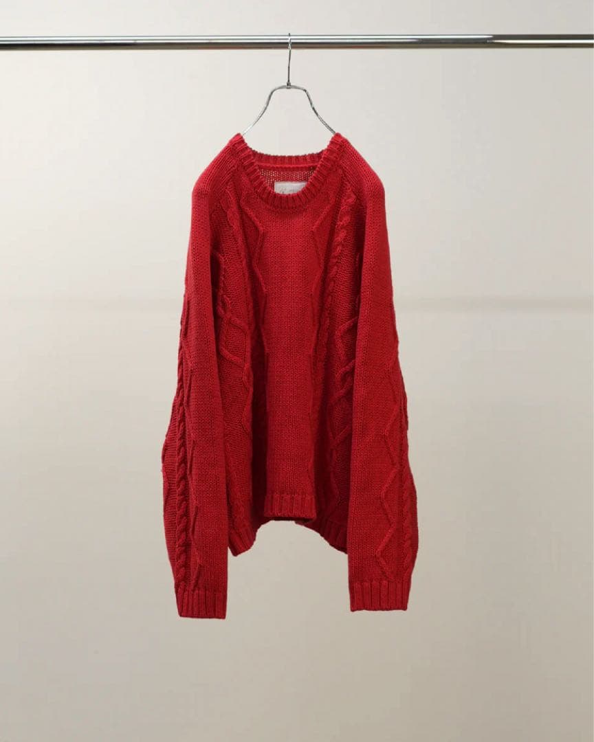 トップス ANCELLM CABLE STICH KNIT CABLE STICH KNIT(BLACK) – ANCELLM