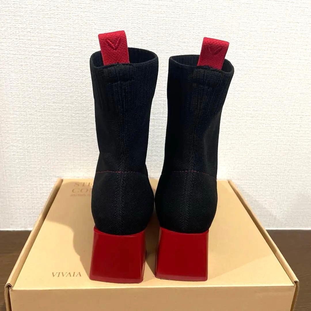 VIVAIA Regina Pro 赤 スクエアトゥ 撥水加工 ショートブ