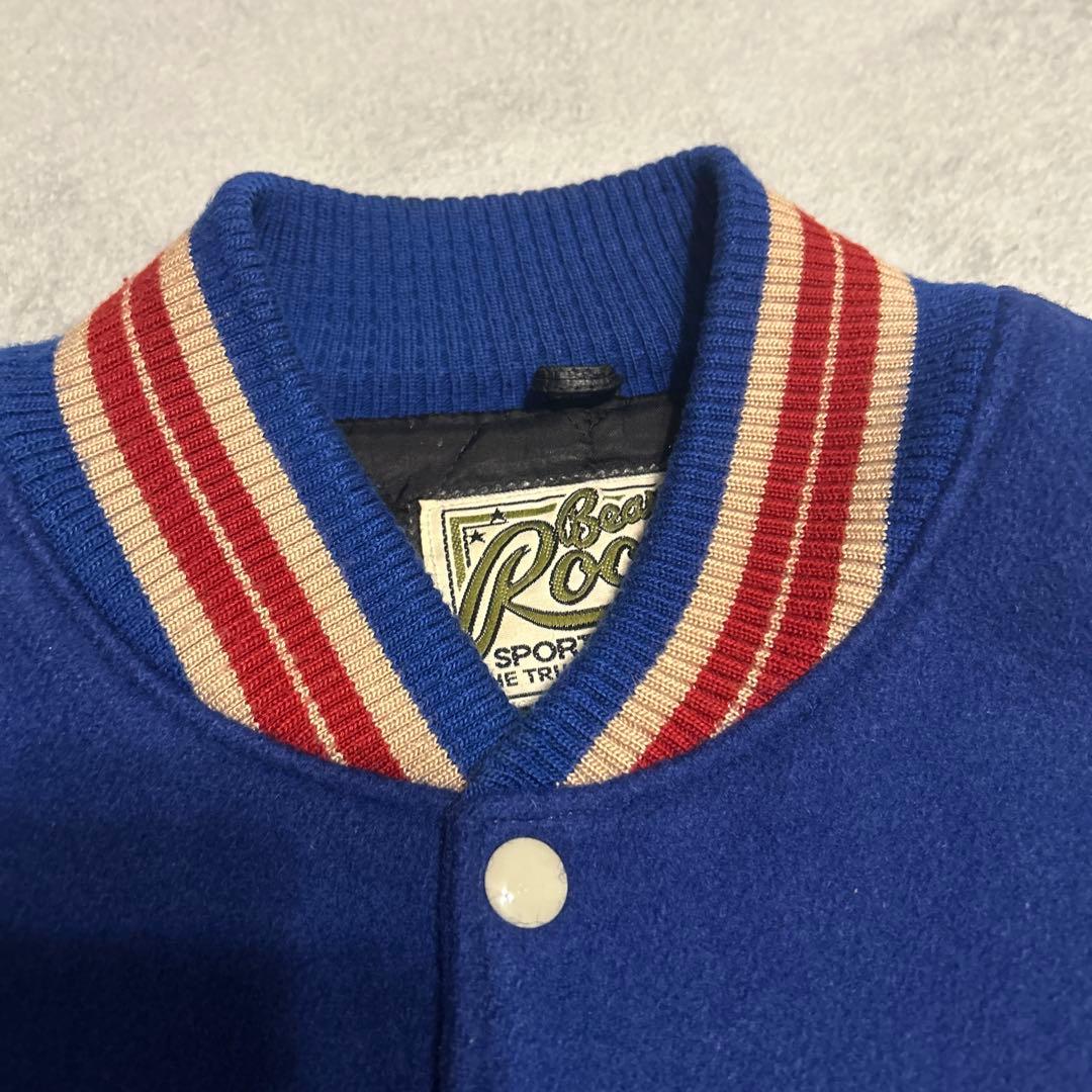 スタジャン NHL ニューヨークレンジャーズ ビーバールーツ カナダ製 袖