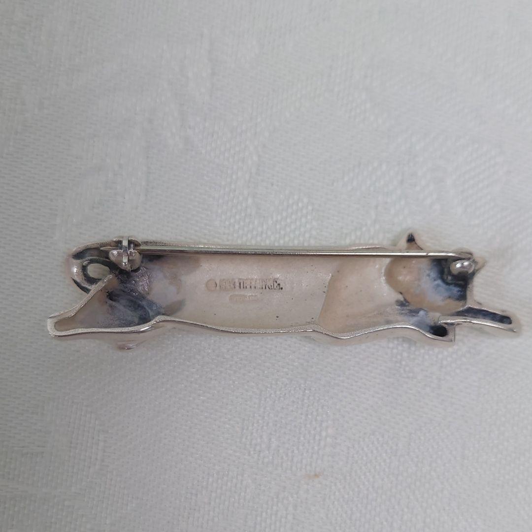 希少】TIFFANY ティファニー 猫 ブローチ 2318 - メルカリ