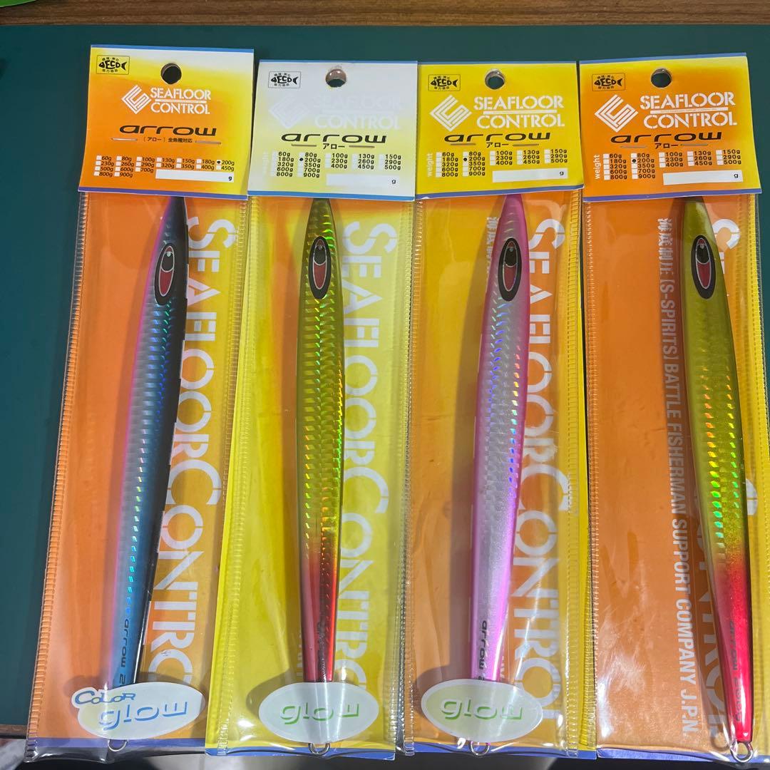 【未使用】シーフロアコントロール アロー arrow 200g 4本セット SEAFLOORCONTROL（シーフロアコントロール） アロー 200g チタン