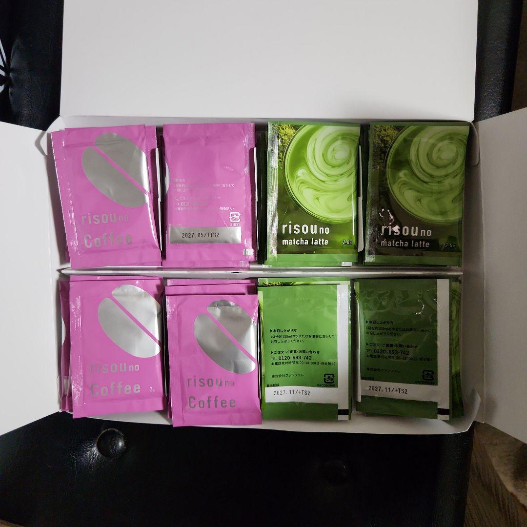 risou no coffee ブラック味&抹茶味 各15袋 計30袋入1箱 - メルカリ