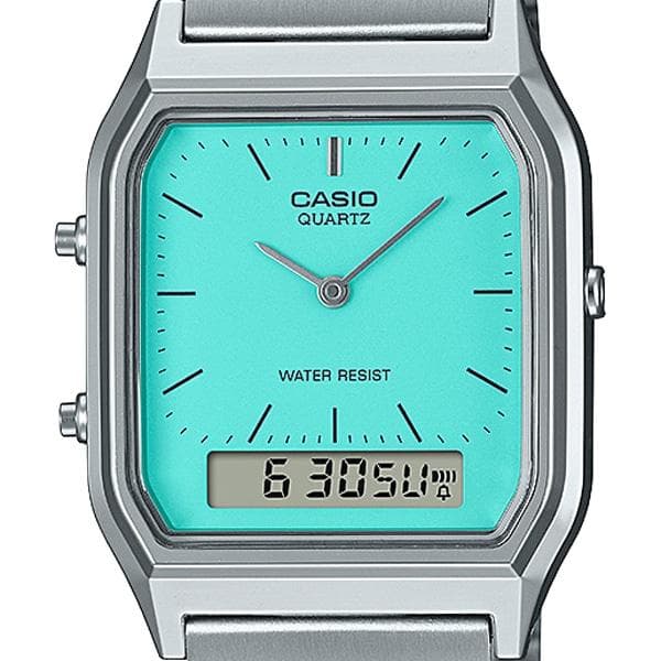 新品 カシオ AQ-230A-2A2MQYJF ターコイズ(ティファニー)ブルー - メルカリ