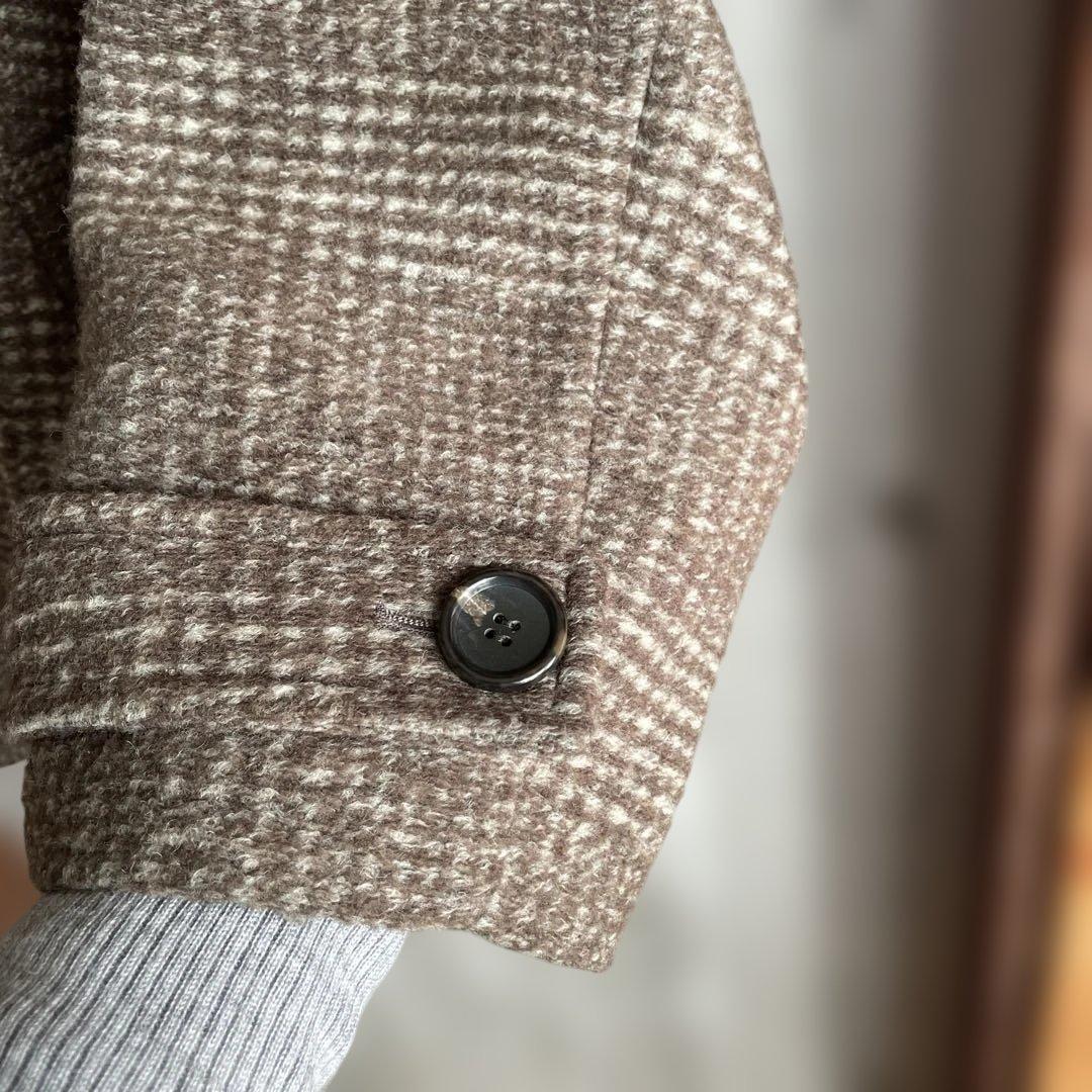 北川景子着用＊スピック＆スパン＊Wスライバーチェックハーフコート