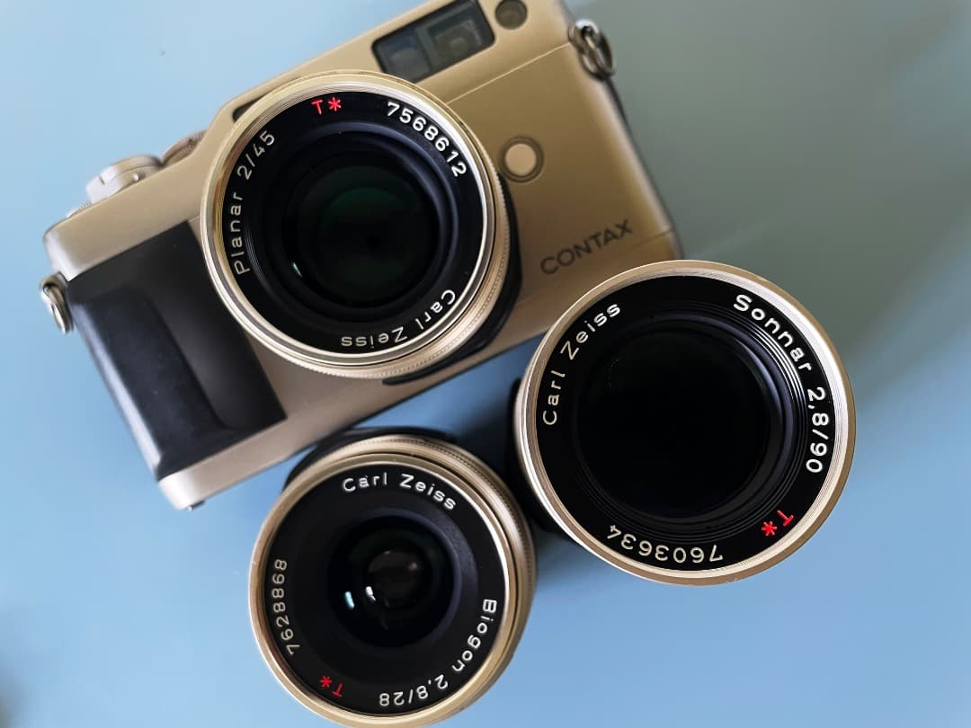 ゆ*け様 CONTAX G1 フィルムカメラ 名品Gレンズ3本 SET - メルカリ