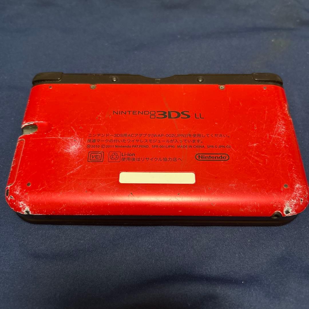 ニンテンドー3DS LL レッド・ブラック ジャンク品 - メルカリ