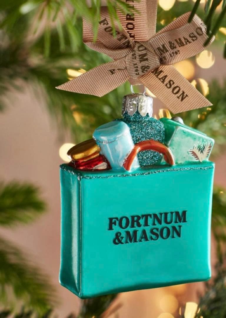フォートナム&メイソン クリスマス・オーナメント ショッピングバッグ