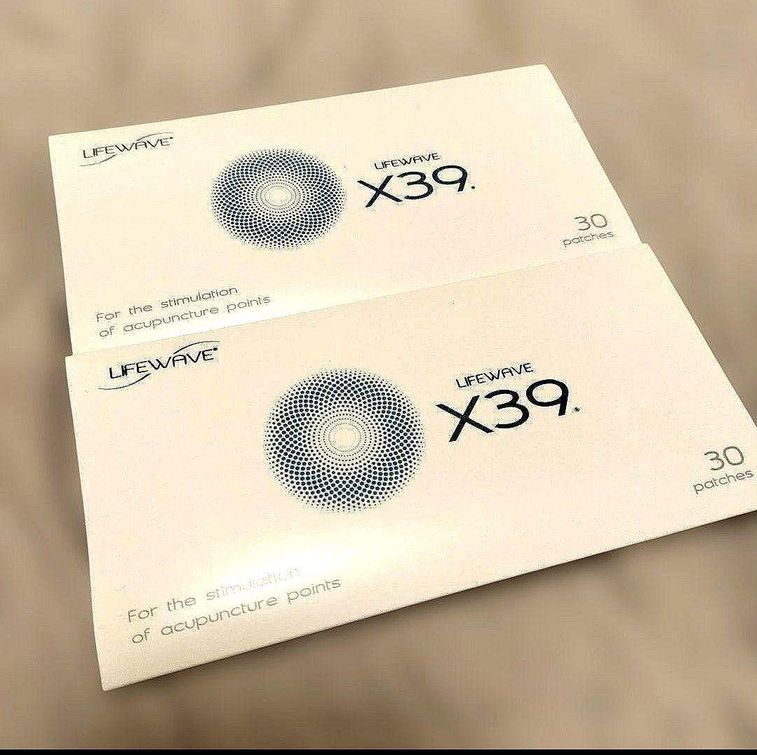 【新品未開封】ライフウェーブ X39 2セット エックスサーティナイン ライフウェーブ X39 パッチシール 30枚 説明書