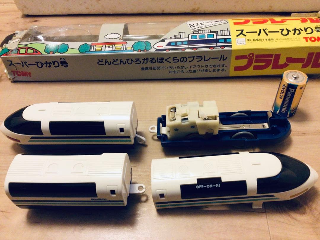 ◉1981年製◉トミー◉プラレール◉電気機関車立体交差セット他◉当時物