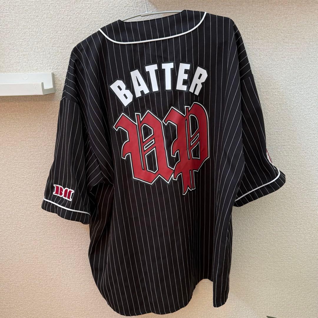 ベビモン BABYMONSTER ベースボールシャツ Lサイズ 黒 ブラック - メルカリ