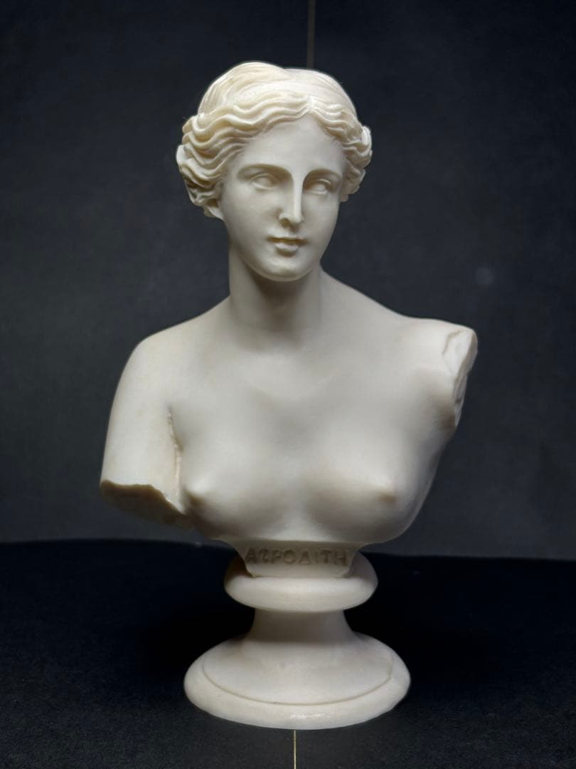 天然大理石　アフロディテ　胸像 楽天市場】大理石彫刻 ヴィーナスの胸像 高さ約55cm 石像 置物