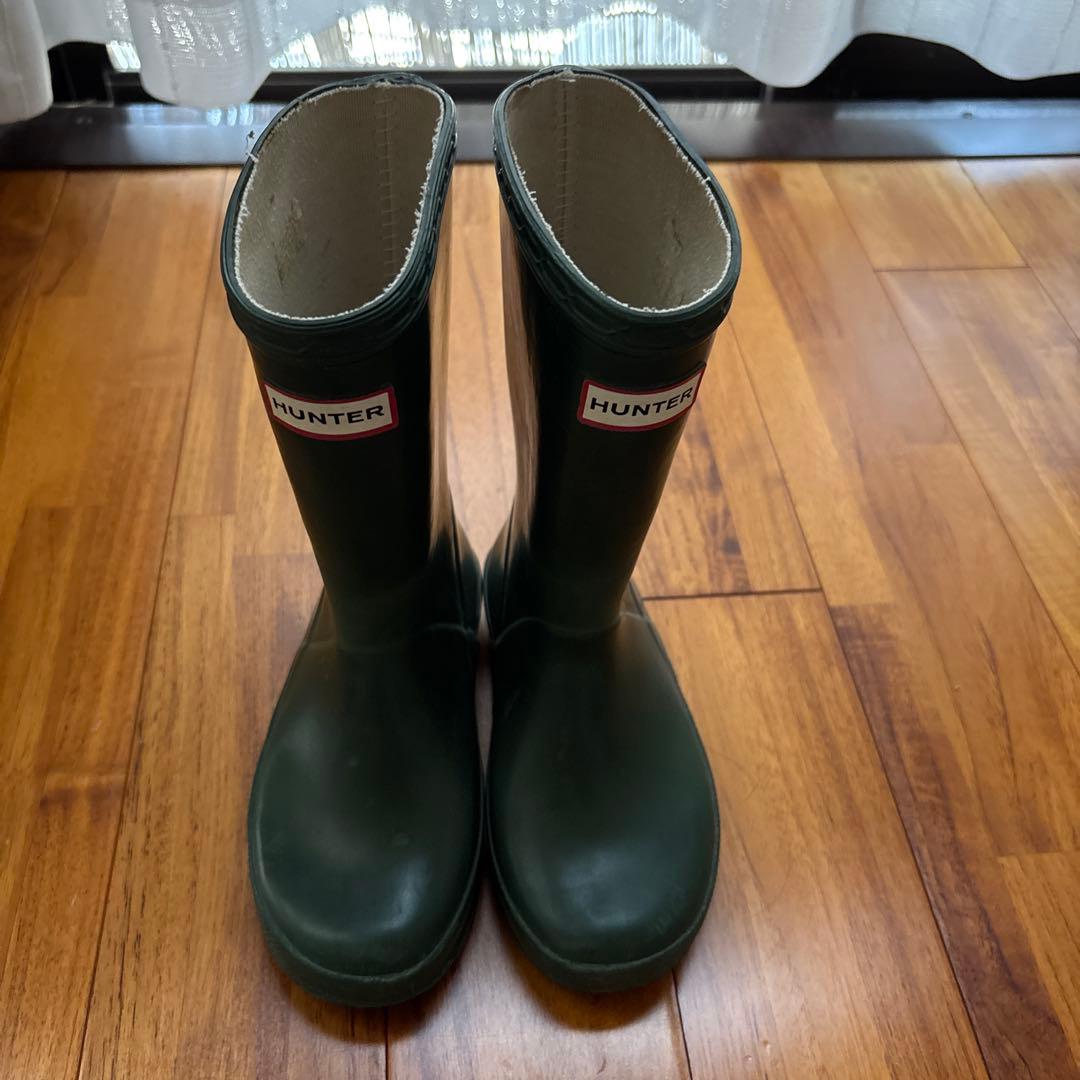 HUNTER キッズ グリーン 長靴 16cm - メルカリ