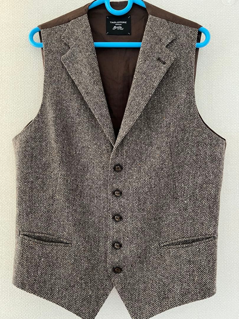 TAGLIATORE ツイード ヘリンボーン ベスト　48 楽天市場】タリアトーレ コート チェスターコート 秋冬 ヘリンボーン