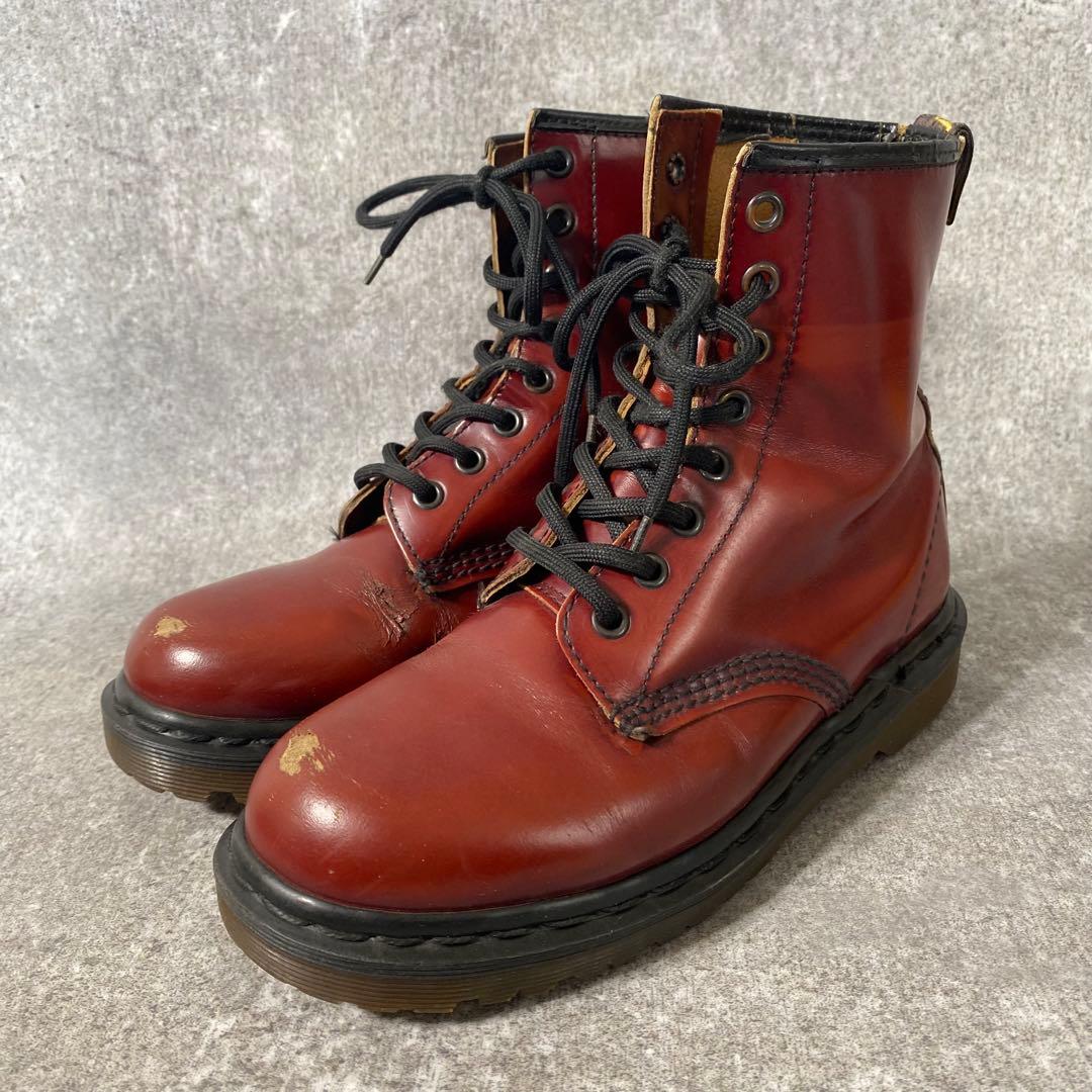 ドクターマーチン 8ホール レースアップ ブーツ チェリーレッド 1460