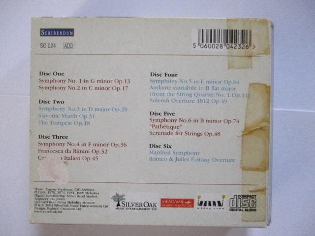 爆演 ソ連時代改竄版 チャイコフスキー1812年他 スヴェトラーノフ