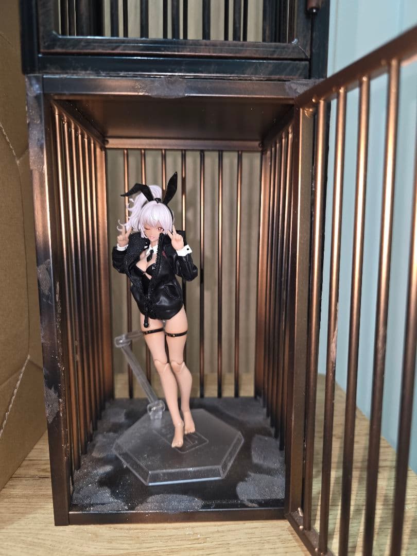 MMMトイズ プリズンケージ AB 1/12 ジオマ 真鍮 黒 セット 牢屋 檻の