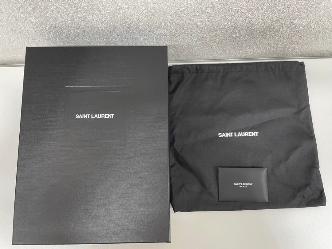 美品】箱 保存袋付き！サンローラン ラフィア カゴ ショルダーバッグ