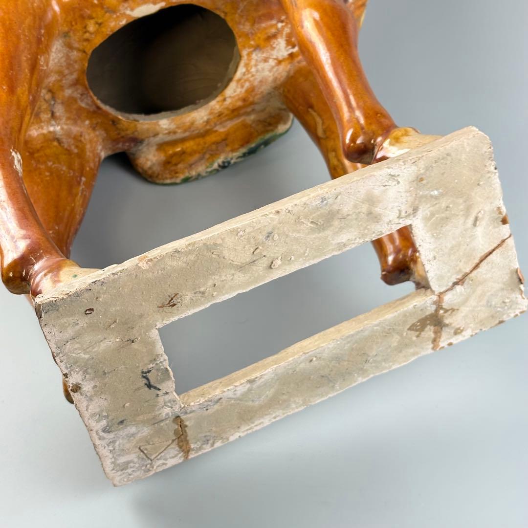 中国 馬 土器 彩陶 三彩 - メルカリ