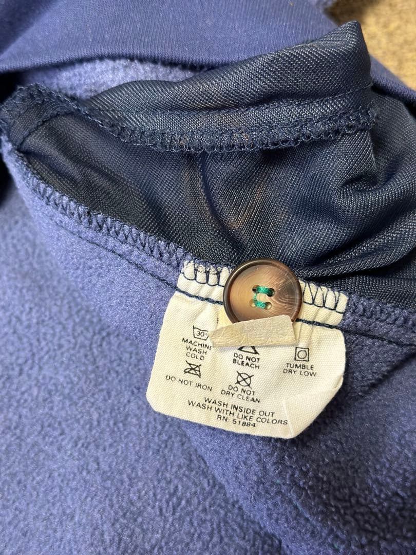 企業ロゴ入り 90's パタゴニア シンチラプルオーバー 色ラベンダー サイズL