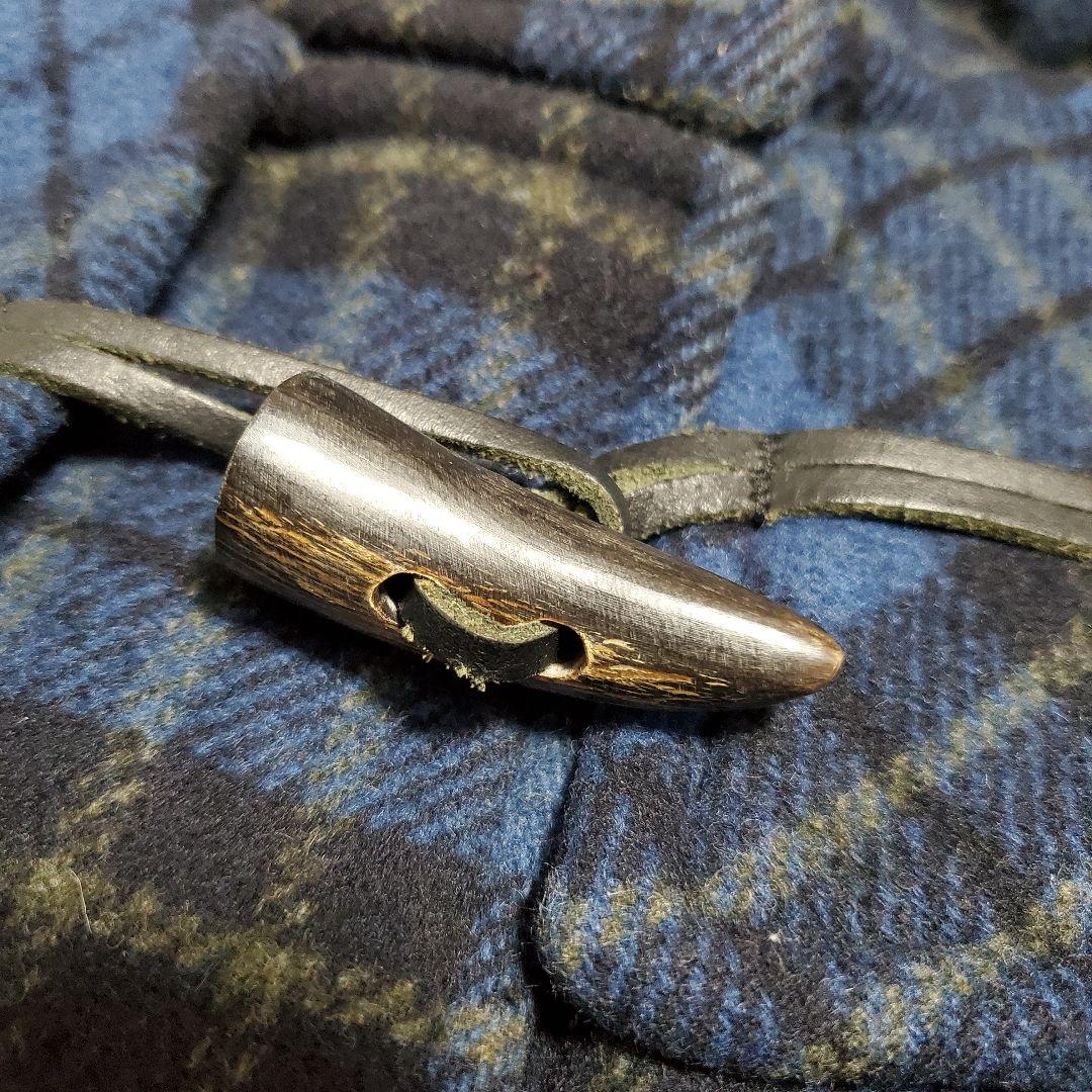 MONTGOMERY ネイビーブルー ダッフルコート チェック 42 英国製