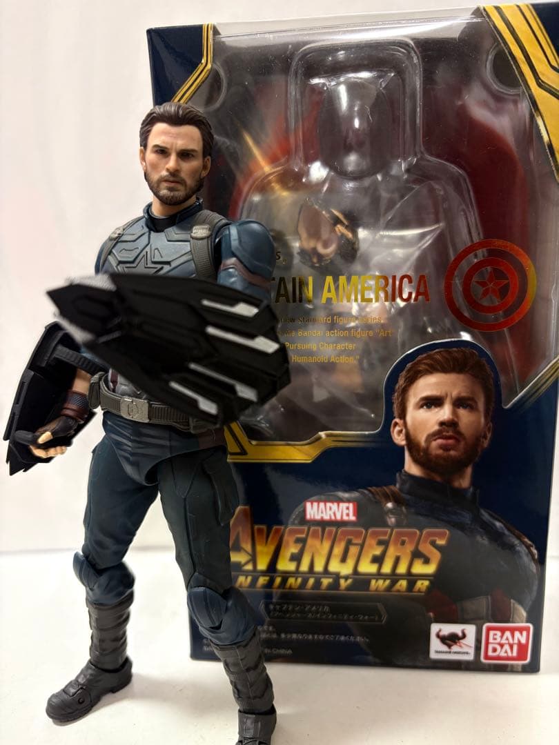 フィギュアーツ　キャプテンアメリカ　インフィニティウォー　閃回ヘッド、シールド付 レビュー】S.H.Figuarts キャプテン・アメリカ（アベンジャーズ