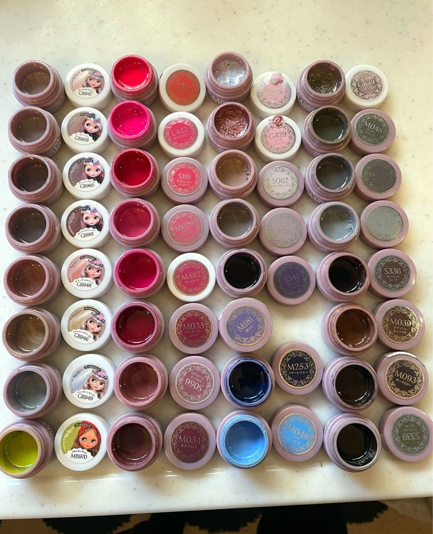 プリジェル　カラーまとめ売り32個 開封済み ミューズ　ジェルネイル プリジェルミューズ／クラッシーティー／3g | ジェルネイルショップ