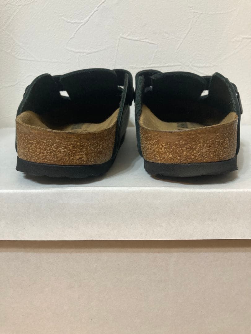 BIRKENSTOCK ボストン レザー　ブラック　　38(24.5cm)