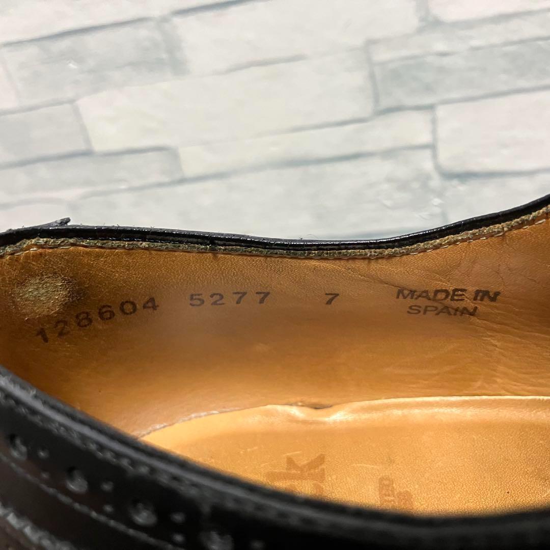 【25.5cm】Berwick 本革 ストレートチップ 内羽根シューズ