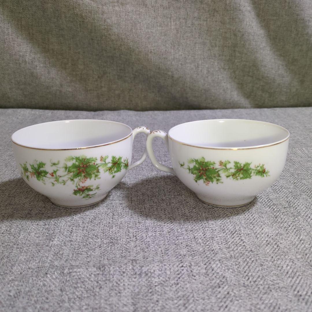 ノリタケ 柊 カップ & ソーサー ペア オールドノリタケ 希少 レア