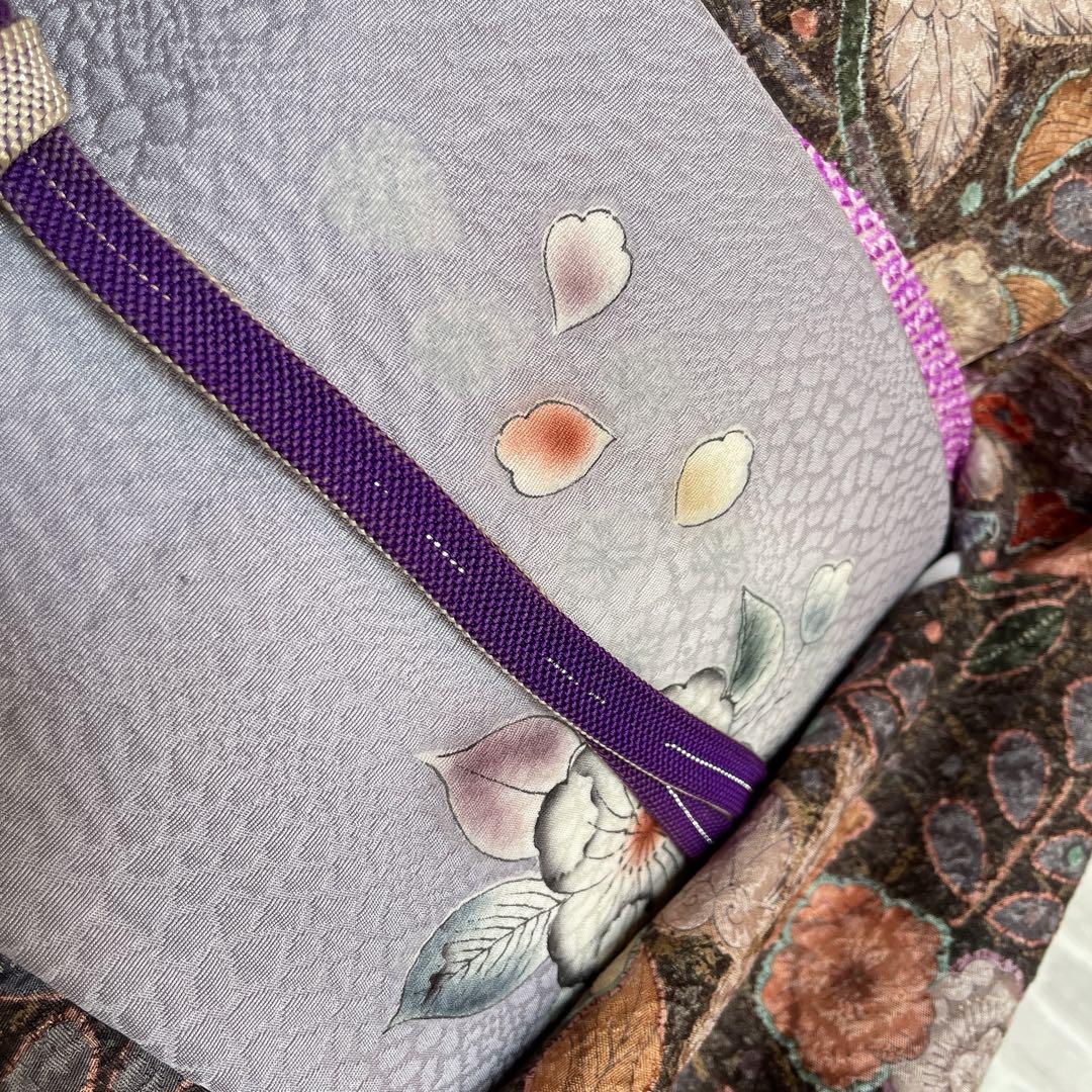 小紋 フルセット 辻ヶ花 ブラウン系 着物 L5 - メルカリ