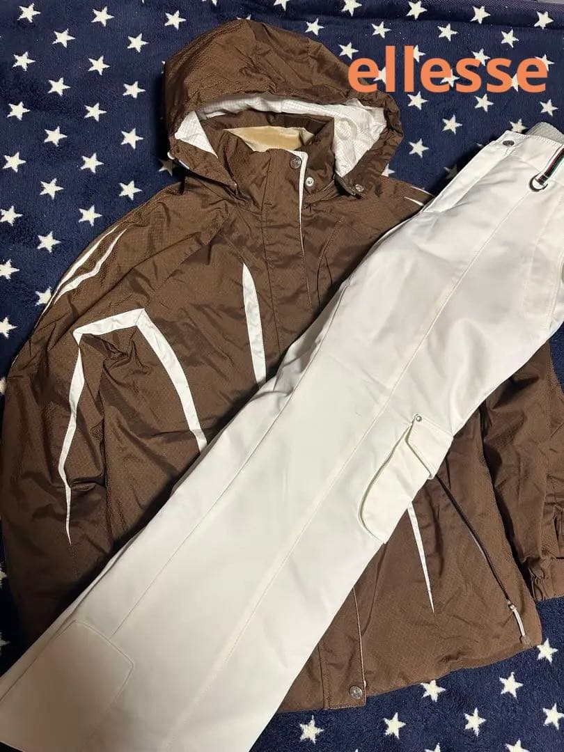 ellesse ヒートマックス スキーウェアセット MK X ellesse Silverton Hooded Ski Jacket in OPTIC WHITE - Sale