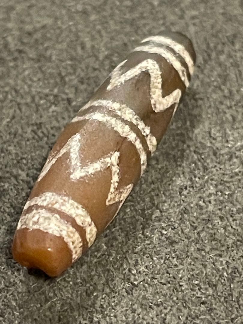 古代エッチドカーネリアン　天珠