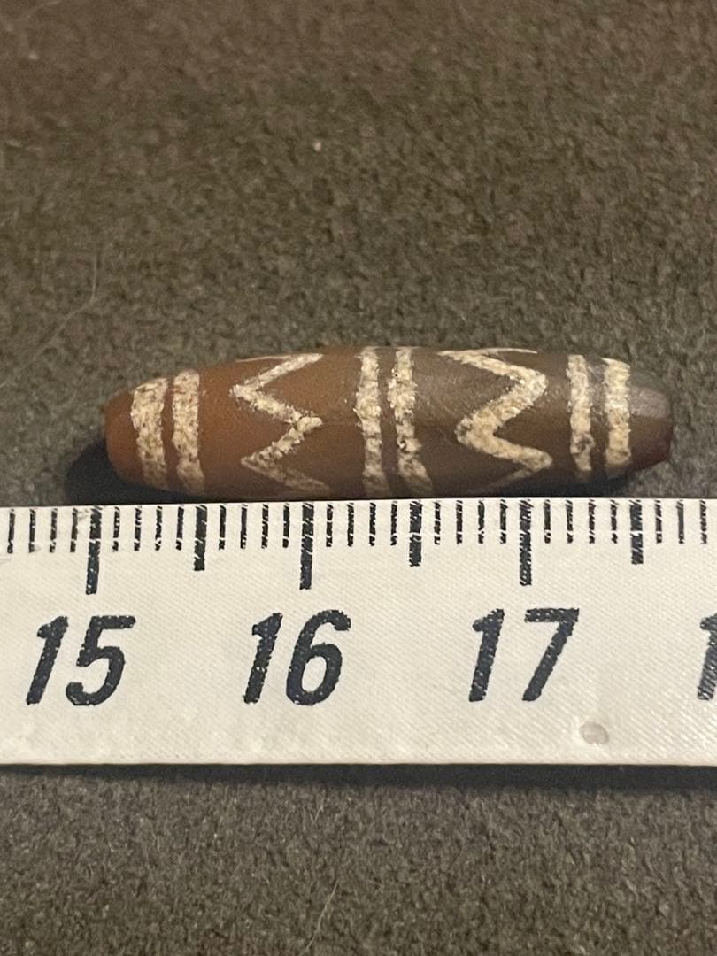 古代エッチドカーネリアン　天珠