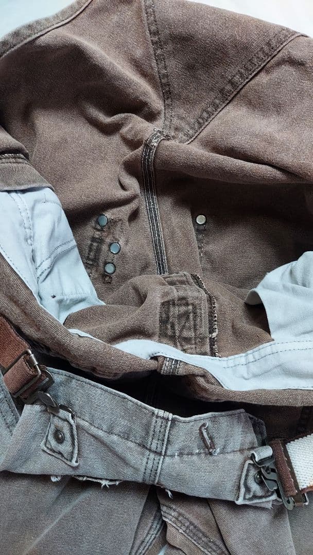 夏休みセール♪ 小さめ Carhartt ヴィンテージ ツナギ ブラウン 茶色