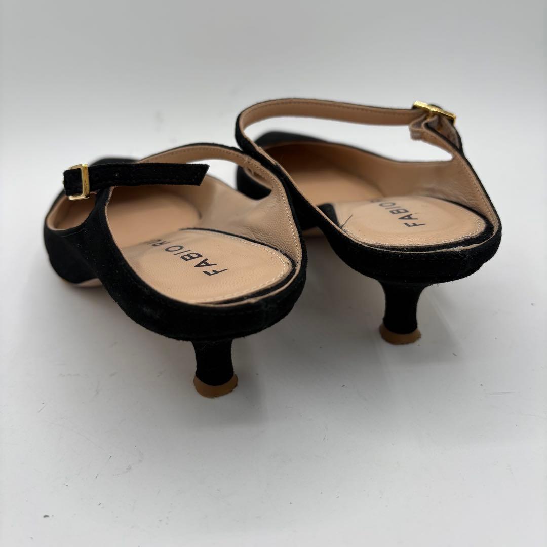 ファビオルスコーニ【24.5cm】ミュール　ストラップ　ビブラムソール　スエード