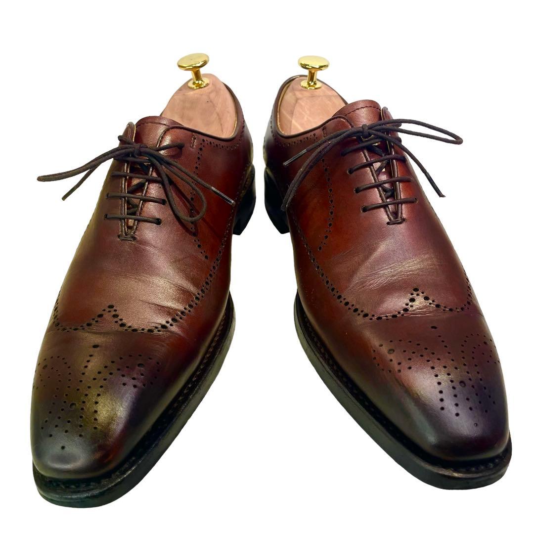 良品】 REGAL リーガル W85D ウィングチップ メダリオン 25 茶 - メルカリ