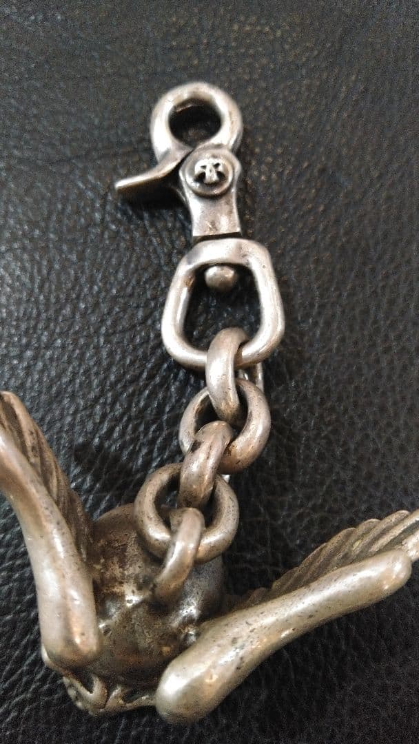 こ*ば様 THIRTEENDESIGNS ウイングスカルキーチェーン142g 9 - メルカリ