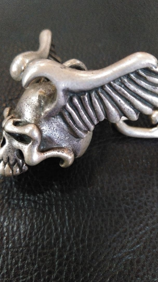 こ*ば様 THIRTEENDESIGNS ウイングスカルキーチェーン142g 9 - メルカリ