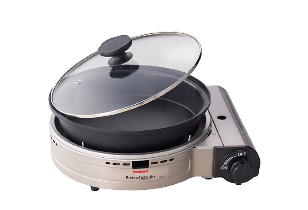 イワタニ ビストロの達人Ⅲ CB-BST-PLS-W カセットフー イワタニ ビストロの達人プラス カセットガスコンロ 深型