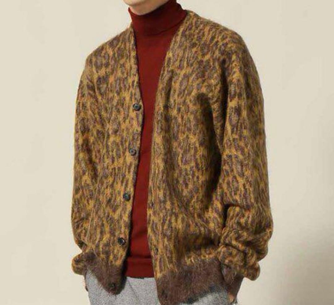JANE SMITH ジェーンスミス レオパード モヘアカーディガン 4.2万