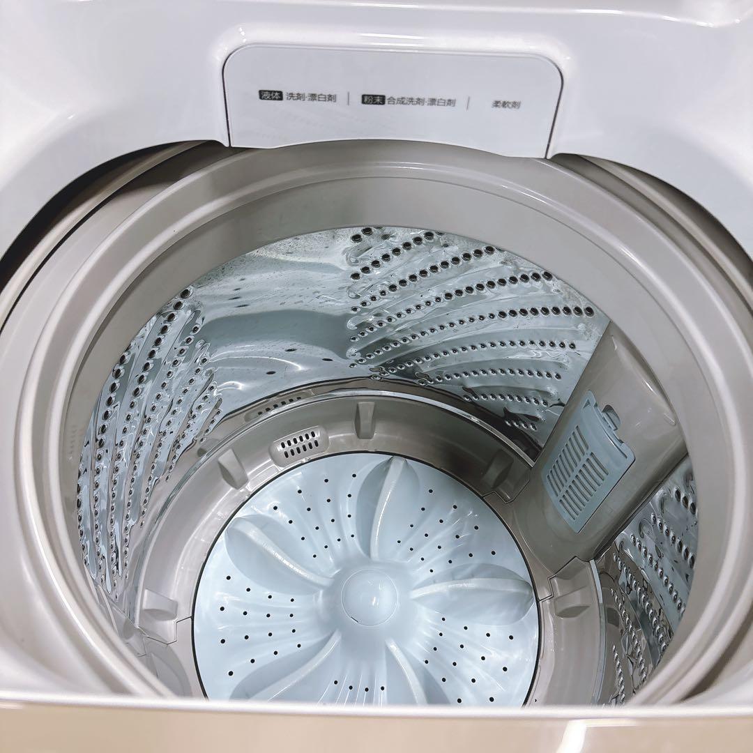 送料込み★7.5kg 2022年製ハイセンス インバーター搭載 幅53㎝簡易乾燥