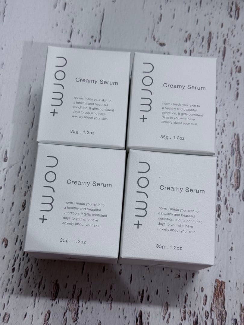 【新品未使用　限定値下げ】 norm+ クリーミーセラム 4個 norm＋（ノームプラス）スキンケア商品一覧