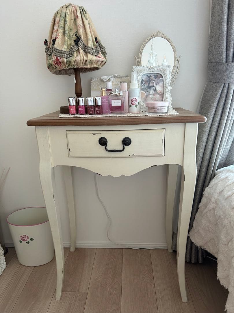 良品　シャビーシック木製コンソール引き出し付き 楽天市場】引き出し付き コンソールテーブル 幅100 奥行33 高さ74cm 机