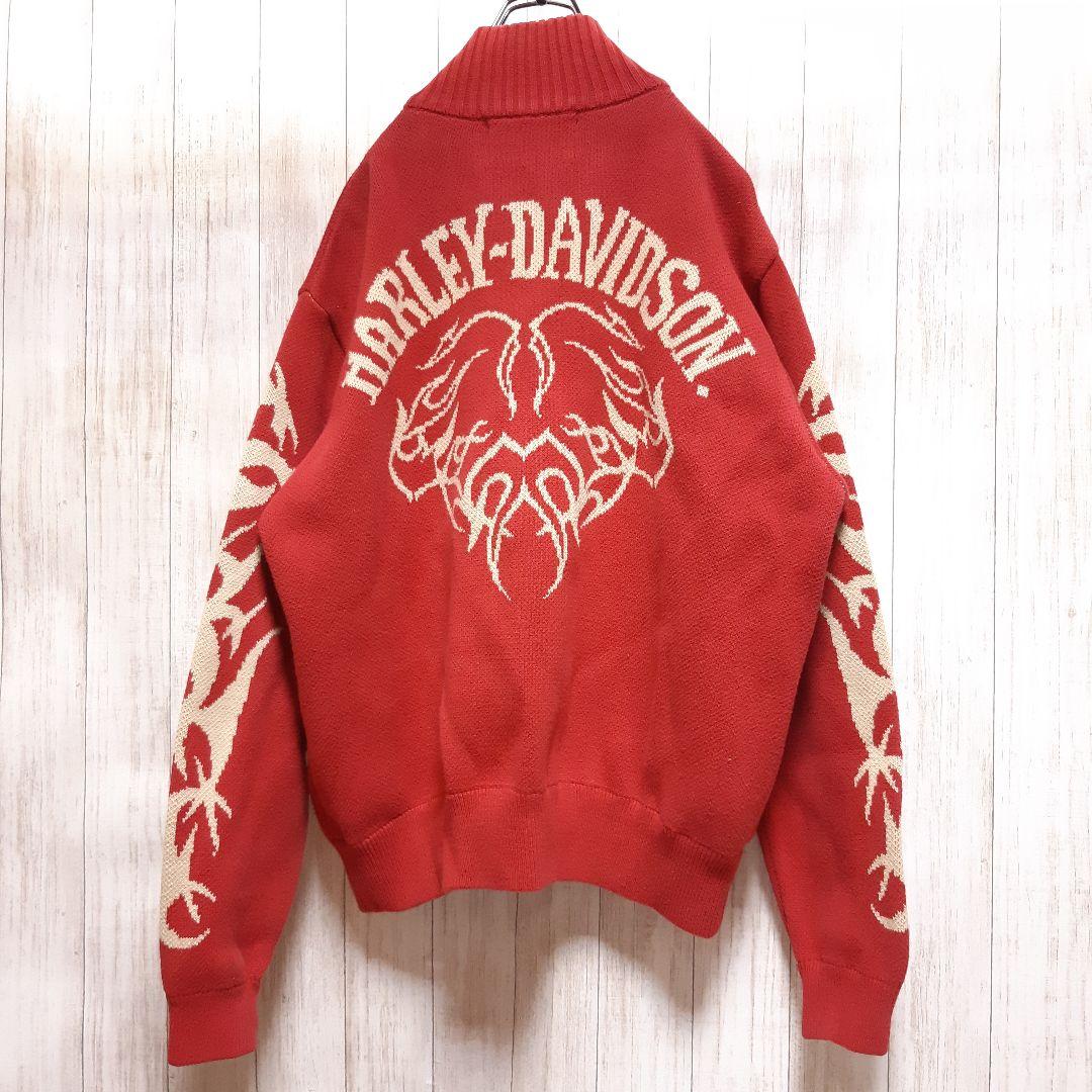 超希少 古着 ハーレーダビッドソン コットンセーター ビッグロゴ Lサイズ