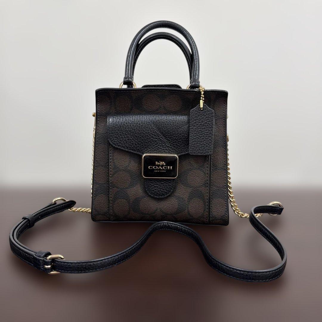 コーチ　2WAY　ショルダーバッグ　ミニペッパー　シグネチャー Brandol / COACH コーチ ショルダーバッグ シグネチャー ミニ ペッパー