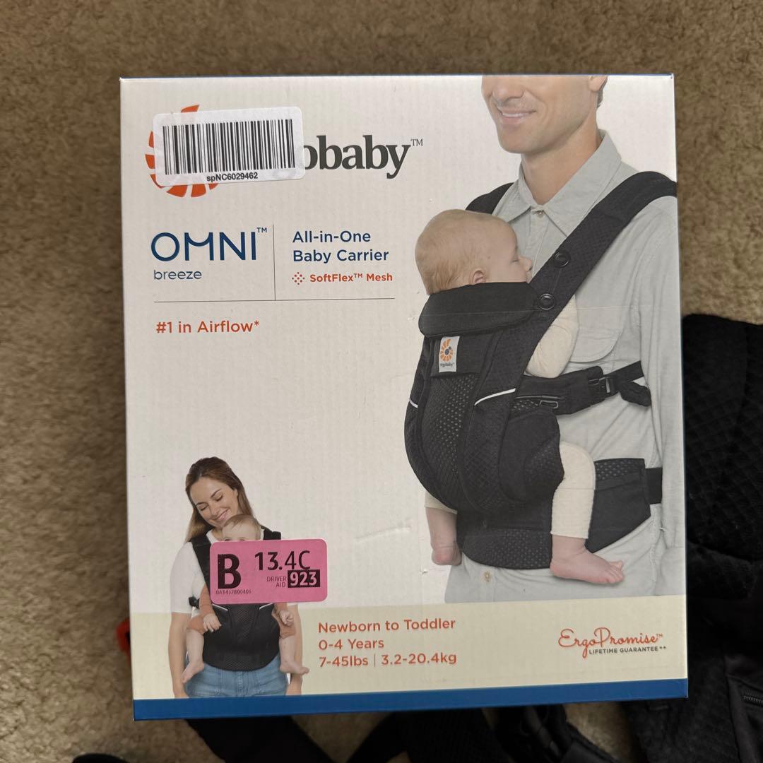 2023春購入】エルゴ オムニブリーズOMNI Breeze 抱っこ紐ブラック